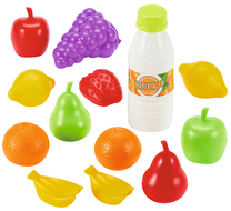 Žaisliniai virtuvės reikmenys, vaisių rinkinys Ecoiffier Fruits And Vegetables, įvairių spalvų