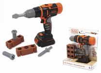 Žaislinis meistro įrankis Smoby Black + Decker Mechanical Drill, juoda sp./oranžinė sp.