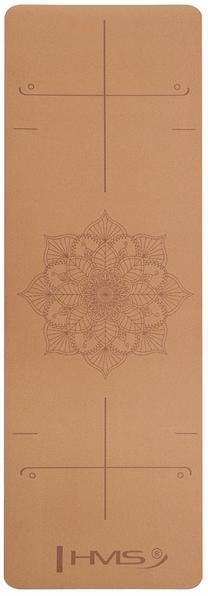 Kilimėlis fitnesui ir jogai HMS YM11, ruda sp., 182 cm x 61 cm x 0.6 cm