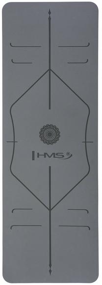 Kilimėlis fitnesui ir jogai HMS YM10, pilka sp., 182 cm x 61 cm x 0.8 cm