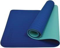 Kilimėlis fitnesui ir jogai Schildkrot Fitness Bicolor Bicolor Navy/Mint, tamsiai mėlyna sp./žalia sp., 180 cm x 61 cm x 0.4 cm