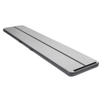 Pripučiamas gimnastikos kilimėlis Airtrack, juoda sp./pilka sp., 400 cm x 100 cm x 15 cm