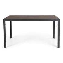 Lauko stalas Domoletti Narbo, juoda sp., 140 cm x 80 cm x 72 cm