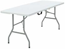 Lauko stalas Hatis, balta sp., 152 cm x 70 cm x 74 cm