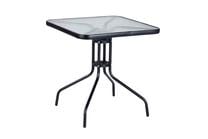 Lauko stalas, juoda sp., 60 cm x 60 cm x 70 cm