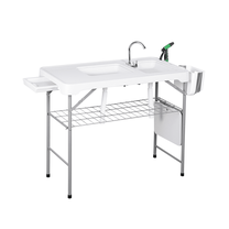 Lauko stalas Hatis, balta sp., 108 cm x 58 cm x 92 cm