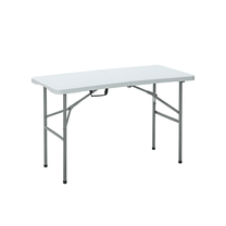 Lauko stalas Hatis, balta sp., 122 cm x 60 cm x 50 - 70 cm