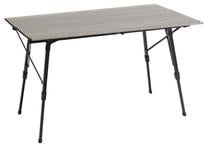 Stovyklavimo stalas Outwell Canmore L, ruda sp./juoda sp., 120 cm x 70 cm x 46 - 70 cm