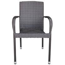 Lauko kėdė, juoda sp., 64 cm x 55 cm x 94 cm