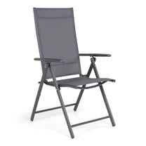 Lauko kėdė Domoletti Flipi Grey 53000010191, pilka sp., 54 cm x 65 cm x 107 cm