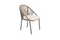 Lauko kėdė Domoletti, kreminė sp., 64 cm x 57 cm x 85 cm