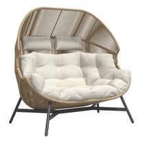 Lauko krėslas Mirpol Holand, rusva sp., 100 cm x 146 cm x 142 cm