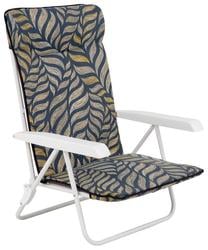 Lauko kėdė Patio G050-06IB 462203, balta sp./geltona sp./pilka sp., 107 cm x 59 cm x 62 cm