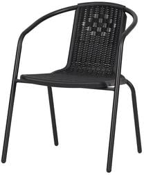 Lauko kėdė Sofija, juoda sp., 54 cm x 59 cm x 72 cm