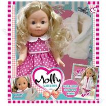 Lėlė Bambolina Molly BD1226 BD1226, 33 cm, rožinė sp.