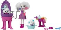 Lėlė Mattel Enchantimals Enchantimals Poodle Do Beauty Salon HHC20, 15 cm, įvairių spalvų
