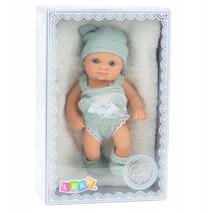 Lėlė - kūdikis Lean Toys, 18 cm, pilka sp.