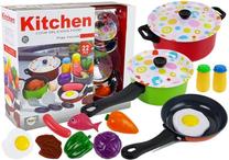 Žaisliniai virtuvės reikmenys Lean Toys Play House Kitchen, įvairių spalvų