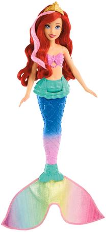 Lėlė - pasakos personažas Mattel Disney Princess Swim & Splash Ariel HPD43, 30 cm, įvairių spalvų