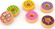 Žaislinių maisto produktų rinkinys, saldumynų rinkinys VIGA Donuts, įvairių spalvų