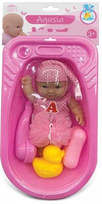 Lėlė - kūdikis Dromader Agusia 02778, rožinė sp.