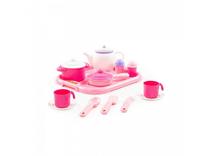 Žaisliniai virtuvės reikmenys Wader-Polesie Dish Set With A Tray, rožinė sp.