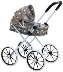 Lėlių vežimėlis Lean Toys Stars, pilka sp.