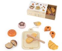 Žaisliniai virtuvės reikmenys, maisto pjaustymo rinkinys Viga Toys PolarB 44297, ruda sp.