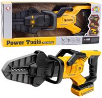 Žaislinis meistro įrankis, pneumatinės elektrinės žirklės Lean Toys Power, juoda sp./geltona sp.