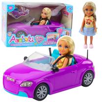 Lėlė, su automobiliu Lean Toys Ankiki My Car, 12 cm, įvairių spalvų
