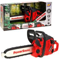 Žaislinis meistro įrankis, grandininis pjūklas Power Sound, raudona sp.