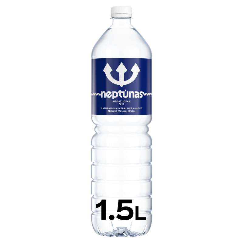 Natūralus negazuotas mineralinis vanduo NEPTŪNAS, 1.5 l