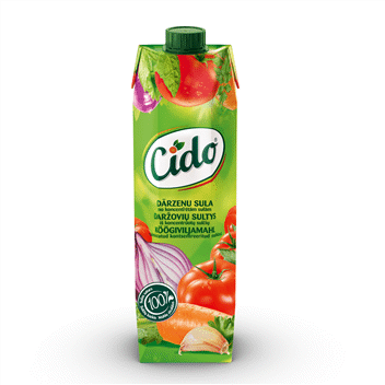 Daržovių sultys CIDO (100%), 1 l