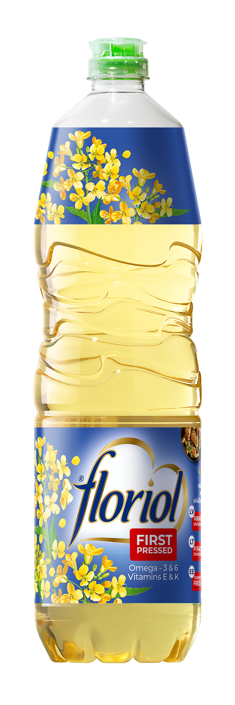 Pirmo spaudimo rapsų aliejus FLORIOL, 1 l