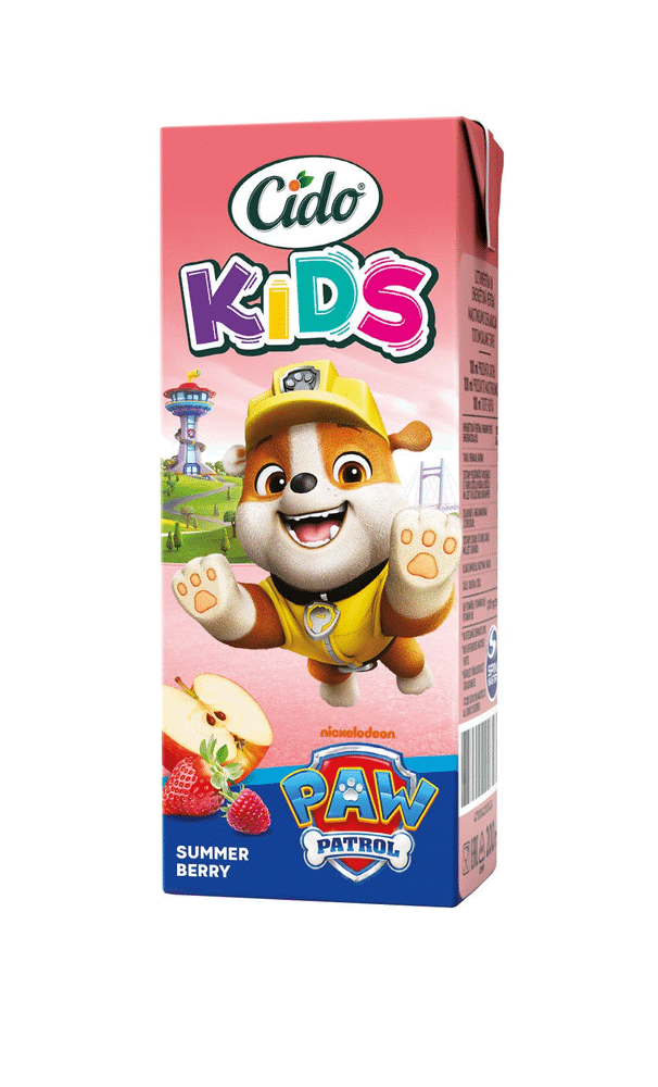 Vasaros uogų sulčių gėrimas CIDO KIDS, 200 ml