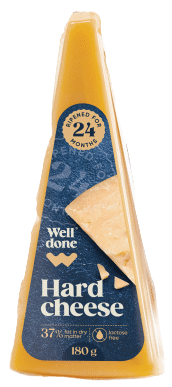 Kietasis sūris WELL DONE, brandintas 24 mėn., 37 % rieb., 180 g