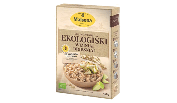 Ekologiški avižiniai dribsniai MALSENA ENERGIJA, 400 g