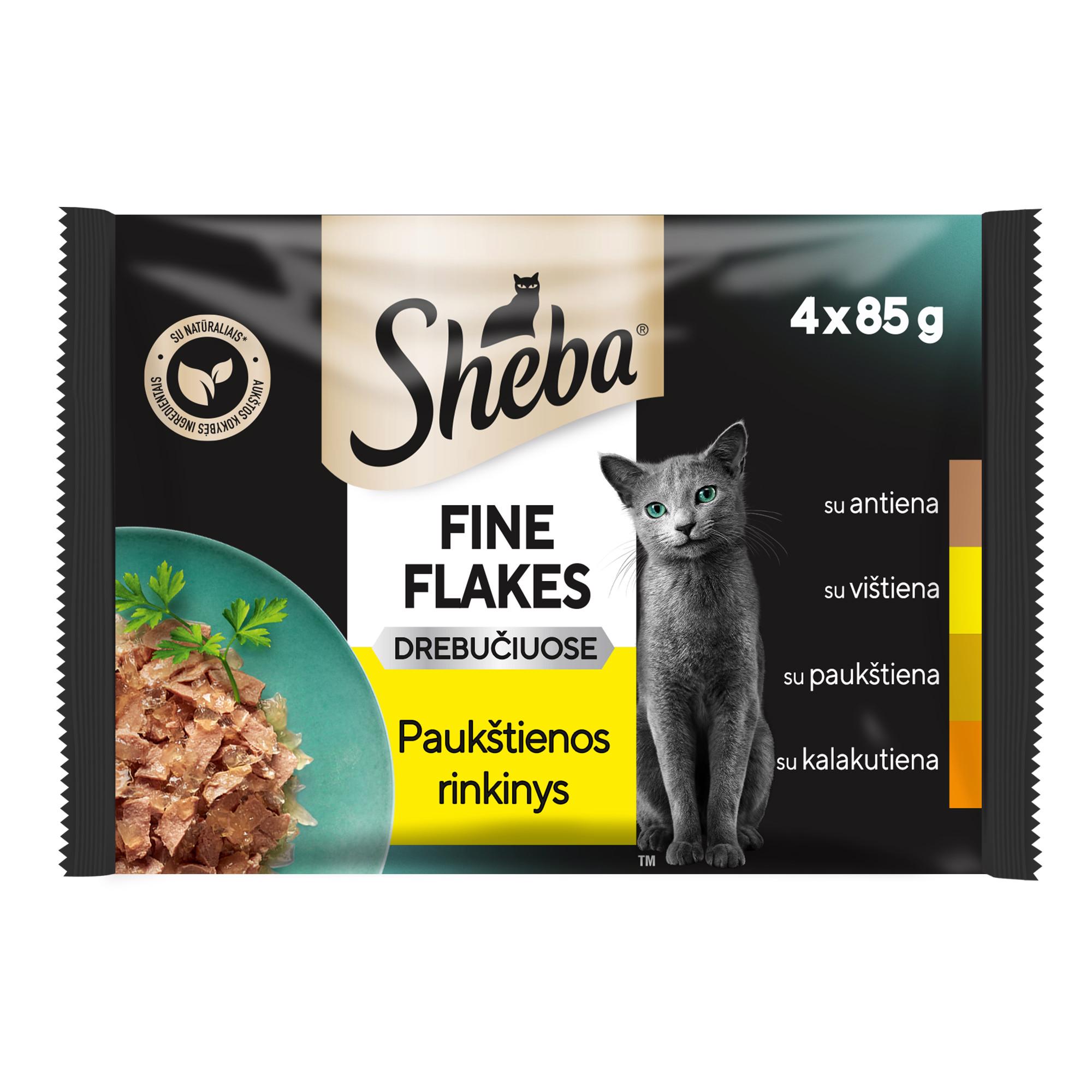 Konservuotas kačių ėdalas SHEBA su paukštiena, 340 g