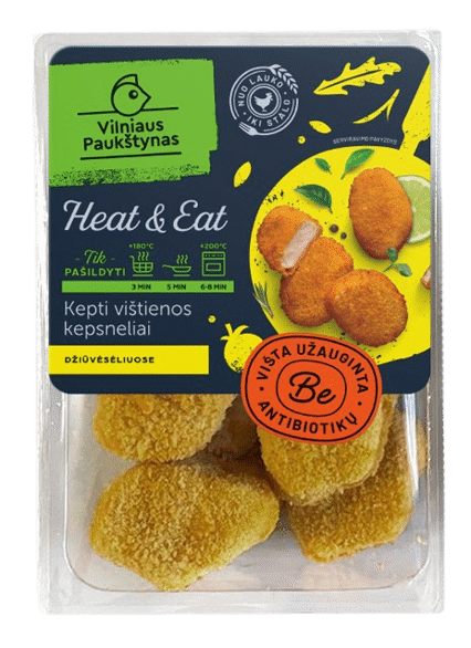 Atšaldyti vištienos kepsneliai HEAT & EAT, a. r., 350 g