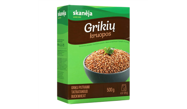 Grikių kruopos SKANĖJA (4 x 125 g), 500 g