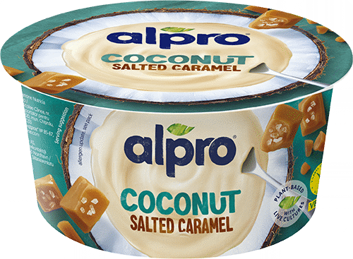 Fermentuot. kokosų produktas ALPRO, sūdytos karamelės skonio, 120 g