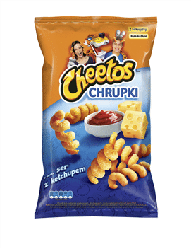 Kukurūzų užkandis CHEETOS SPIRALS, kečupo ir sūrio skonio, 145 g