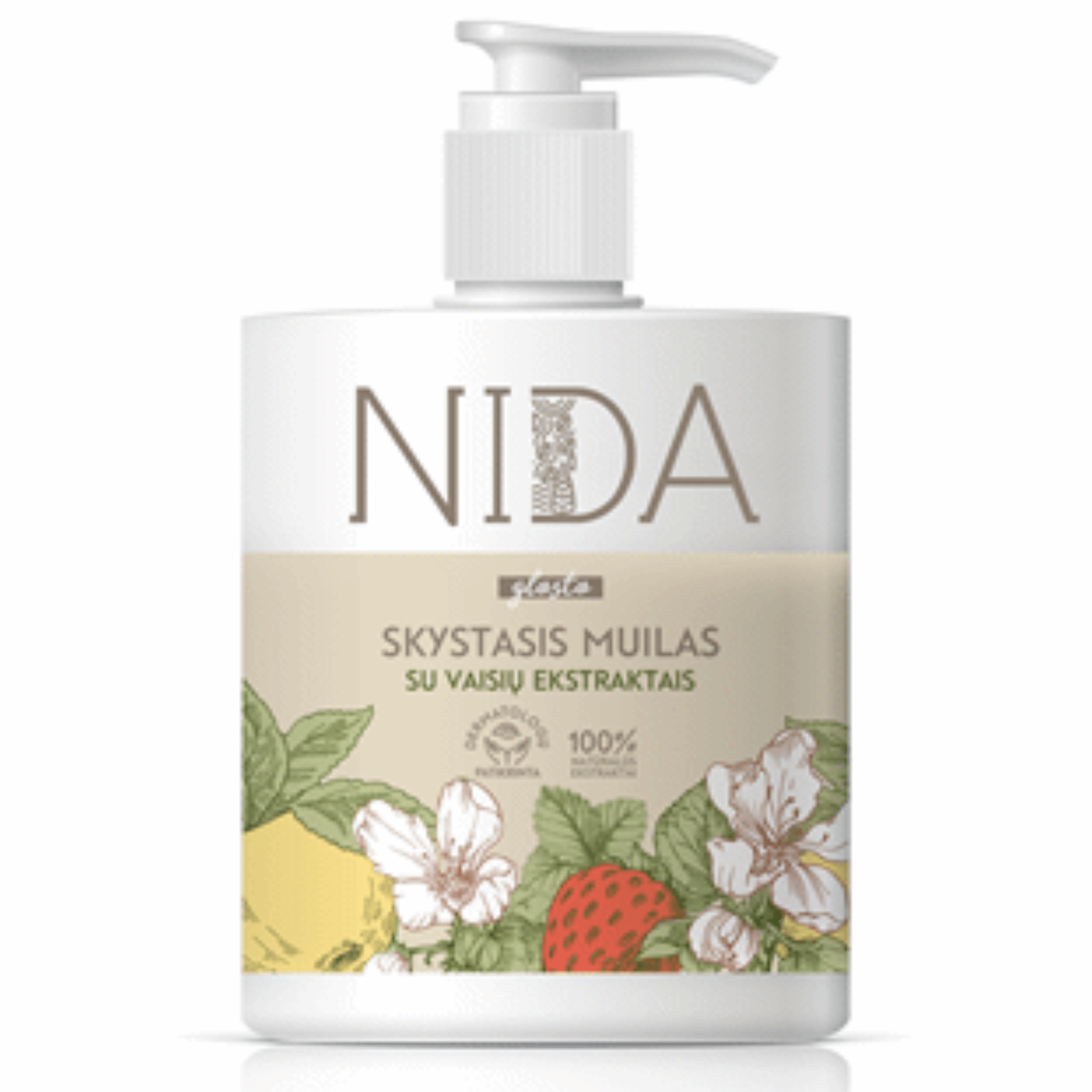 Skystasis muilas NIDA su vaisių ekstraktais, 500 ml