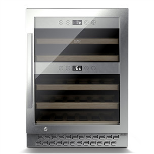 Vyno šaldytuvas Caso WineChef Pro 40, 40 butelių, aukštis 83 cm, nerūdijančio plieno Prekė-00772 00772