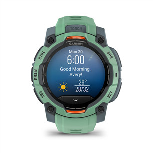 Garmin Instinct 3 AMOLED, 45 mm, žalias - Išmanusis laikrodis 010-02936-01
