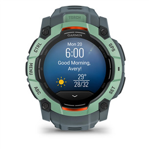 Garmin Instinct 3 AMOLED, 50 mm, žalias - Išmanusis laikrodis 010-03020-01