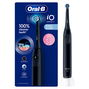 Braun Oral-B iO2, juodas - Elektrinis dantų šepetėlis IO2NBLACK
