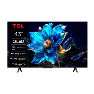 TCL P79K, 43'', 4K UHD, QLED, juodas - Televizorius 43P79K