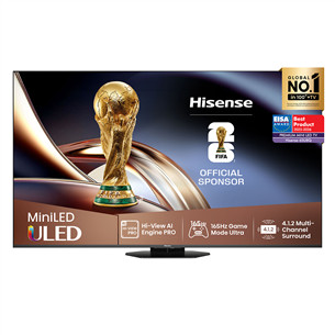 Hisense U8Q, 65'', 4K UHD, ULED, Mini LED, juodas - Televizorius 65U8Q