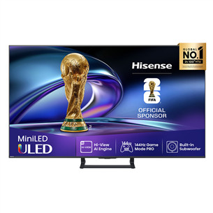 Hisense E8Q, 75'', 4K UHD, ULED, Mini LED, juodas - Televizorius 75E8Q